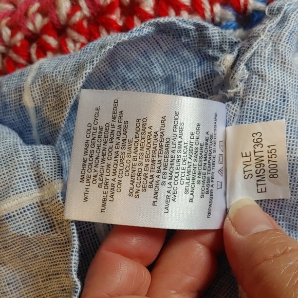 💚ELLEN TRACY SLEEVELESS LINEN TOP - Picture 7 of 7